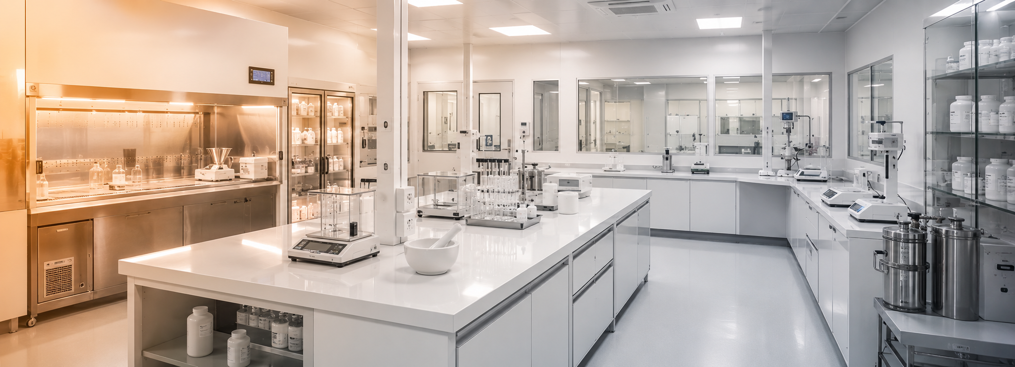 Technology · Sterile · Certified — State-of-the-art laboratory environment.